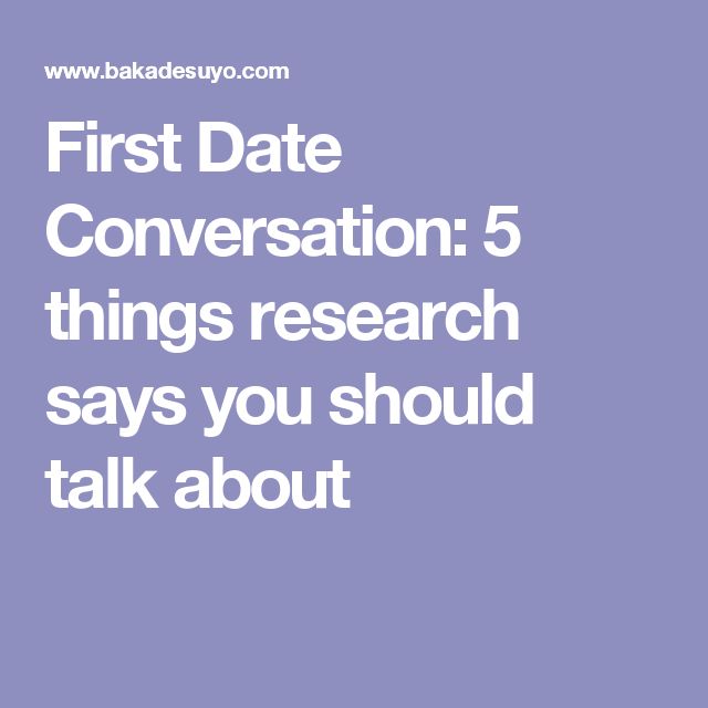 dating topics to talk about